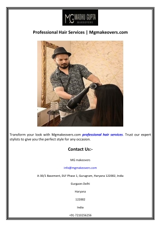 Professional Hair Services  Mgmakeovers.com