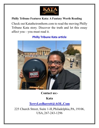 Philly Tribune Features Kata A Fantasy Worth Reading