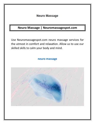Neuro Massage | Neuromassagespot.com