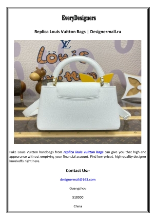 Replica Louis Vuitton Bags  Designermall.ru