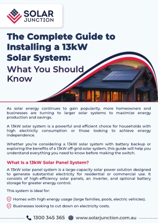 The Complete Guide to Installing a 13kW Solar System