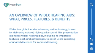 WIDEX HEARING AIDS - PPT