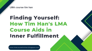 How the LMA Course by Tim Han Helps You Overcome Loneliness