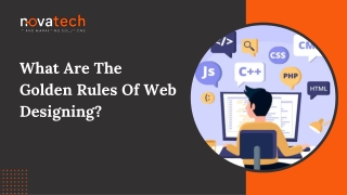 What are the golden rules of web designing