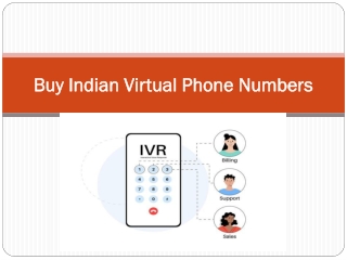 Buy Indian Virtual Phone Numbers