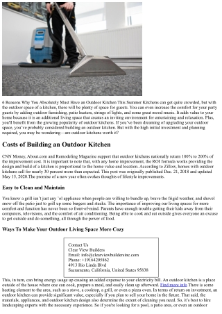 The Ultimate Outdoor Kitchen Guide for Backyard Living