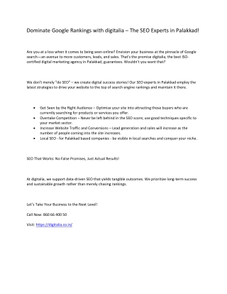 SEO EXPERTS IN PALAKKAD