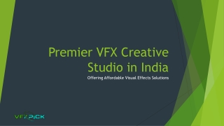 Premier VFX Creative Studio in India