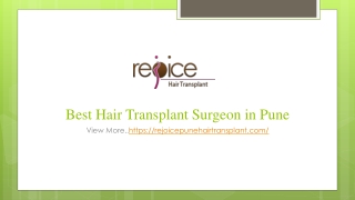 Best Hair Transplant Surgeon in Pune