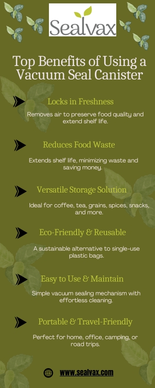 Keep Food Fresh Longer with a Vacuum Seal Canister