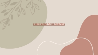 Early signs of IUI success