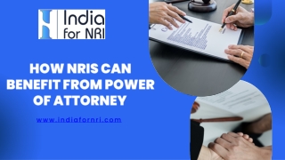How NRIs Can Benefit from Power of Attorney