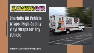 Charlotte NC Vehicle Wraps  High-Quality Vinyl Wraps for Any Vehicle
