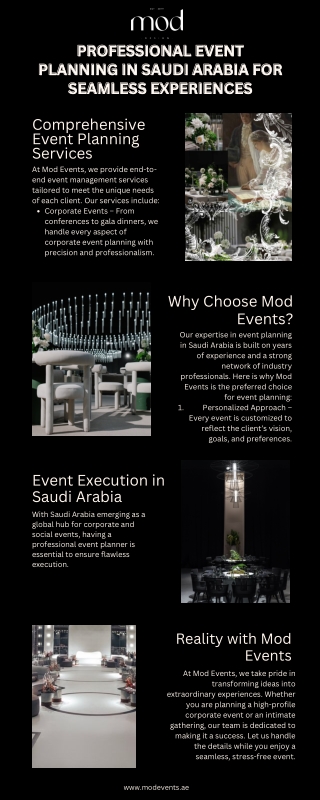 Professional Event Planning in Saudi Arabia for Seamless Experiences
