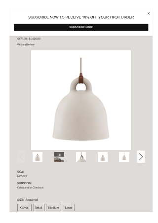 Normann Copenhagen Bell Pendant Lamp