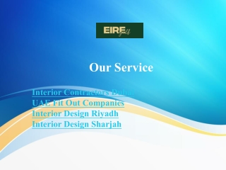 Interior Contractors Dubai