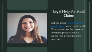 Legal Help For Small Claims