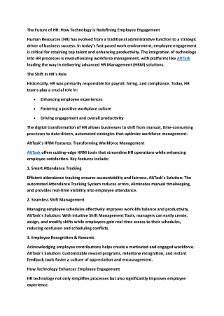 The Future of HR How Technology is Redefining Employee Engagement