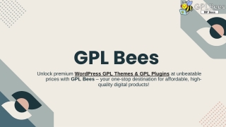 GPL Bees – Your Go-To Source for WordPress GPL Themes & Plugins