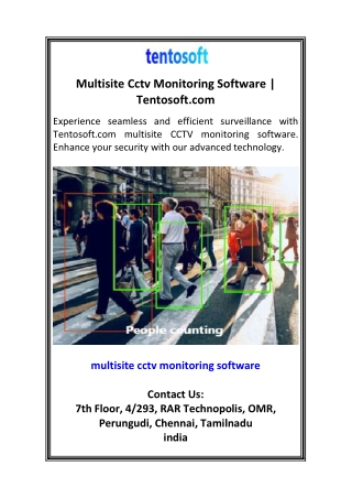 Multisite Cctv Monitoring Software  Tentosoft.com