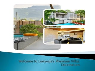 Lonavala Premium Villas Destination