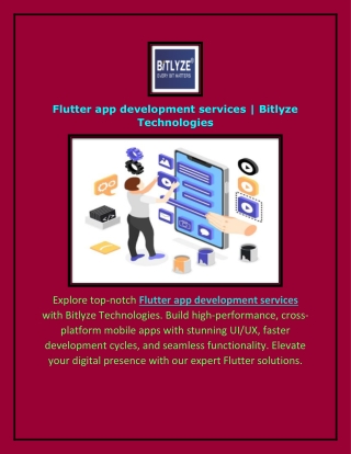 Flutter app development services | Bitlyze Technologies