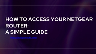 Access Your Netgear Router