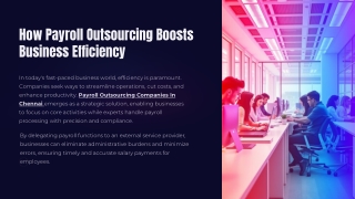 How Payroll Outsourcing Boosts Business Efficiency