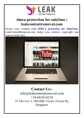 dmca protection for onlyfans  leakcontentremoval.com