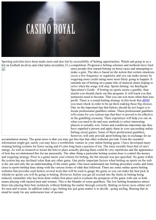 Basics Of How To Do Sports Betting