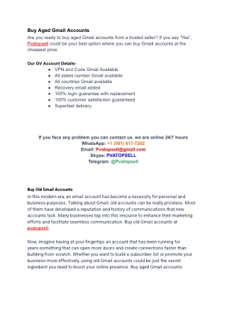 Top 5 Websites To Buy Gmail Accounts_ PVA, Aged & Bulk