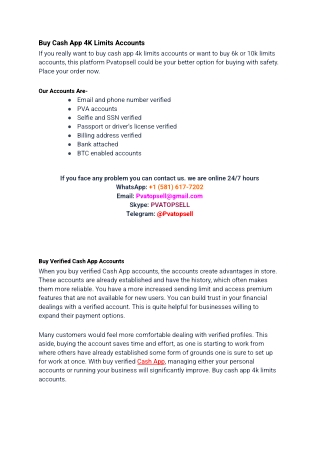 Top 17 Sites To Buy Verified Cash App Accounts