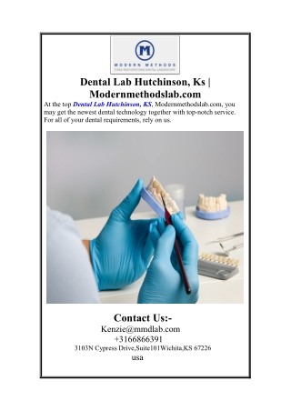 Dental Lab Hutchinson, Ks  Modernmethodslab