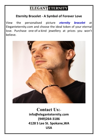 Eternity Bracelet - A Symbol of Forever Love