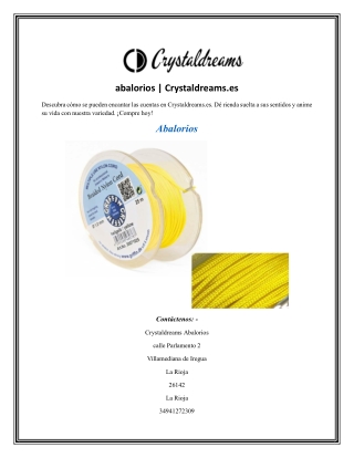 abalorios  Crystaldreams.es