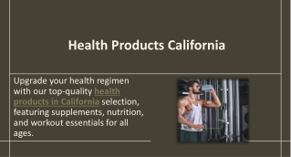 Health Products California