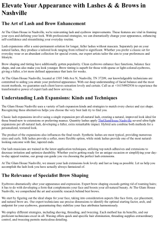 The Glam House Nashville