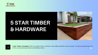 Your Go-To Timber and Hardware Suppliers for Every Project