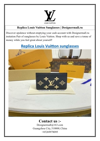 Replica Louis Vuitton Sunglasses  Designermall.ru
