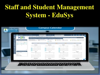 Staff and Student Management System - EduSys