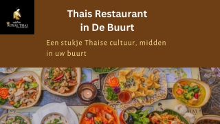Thais restaurant in de buurt: uw go-to voor authentieke smaak | Royal Thai