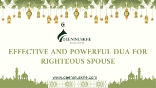 Effective And Powerful Dua for Righteous Spouse