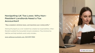 Navigating UK Tax Laws: Why Non-Resident Landlords Need a Tax Accountant