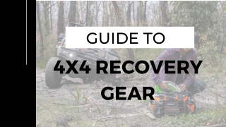 Guide to 4X4 Recovery Gear