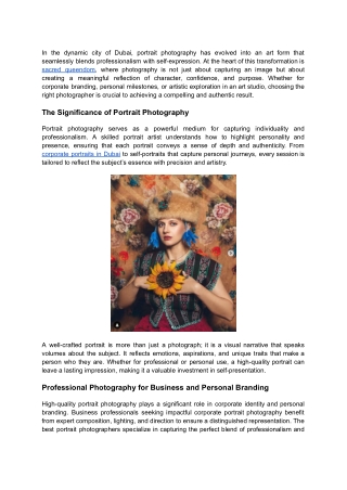 The Art of Portraiture_ A Professional Approach to Self-Expression