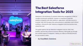 the best salesforce integration tools for 2025