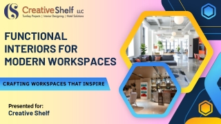 Functional Interiors for Modern Workspaces