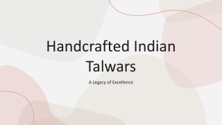 Handcrafted Indian Talwars for sale
