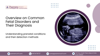 Overview on Common Fetal Disorders and Their Diagnosis