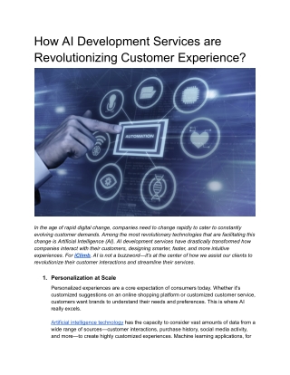 How AI Development Services are Revolutionizing Customer Experience_ (1)